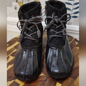 Seven Rain/Snow Boots wool uppers Size 6